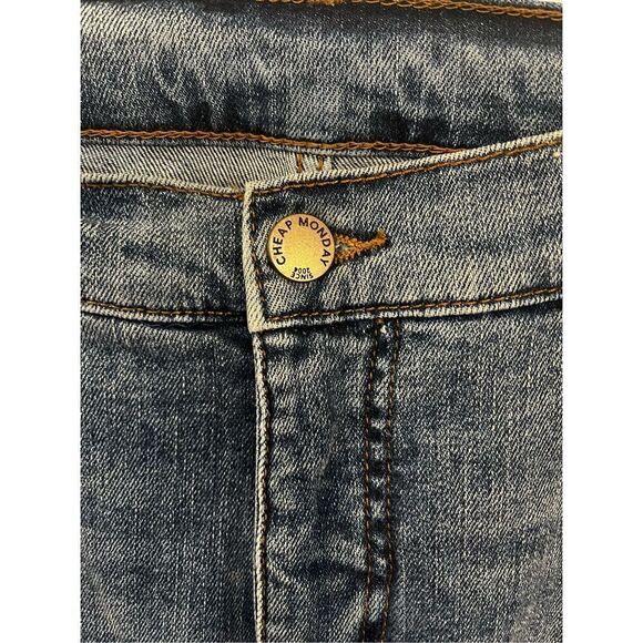 Cheap Monday Straight Leg Jeans Sonic Bail Blue sz 36/34 EUC - Picture 3 of 9